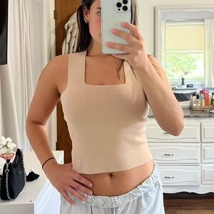 House of Harlow 1960 cropped knit tank